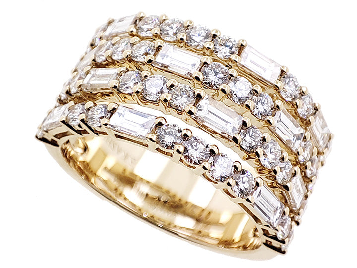 ELIE AZZI 2.45 ctw. YELLOW GOLD DIAMOND RING D4973YG