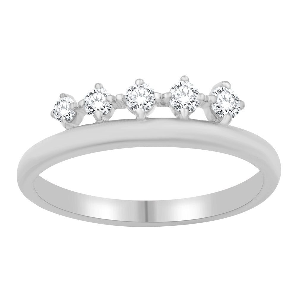 ELIE AZZI 0.28 ctw. WHITE GOLD DIAMOND RING D4982WG