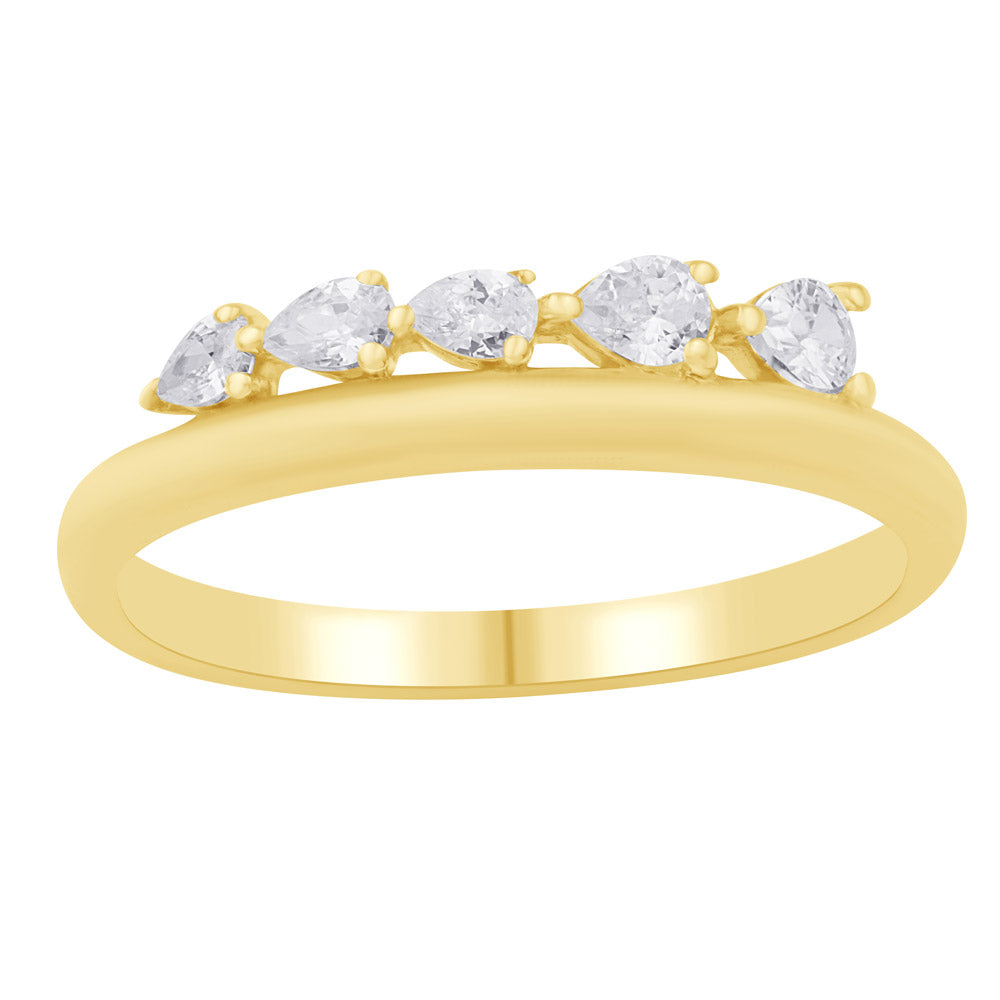 ELIE AZZI 0.25 ctw. YELLOW GOLD DIAMOND RING D4984YG