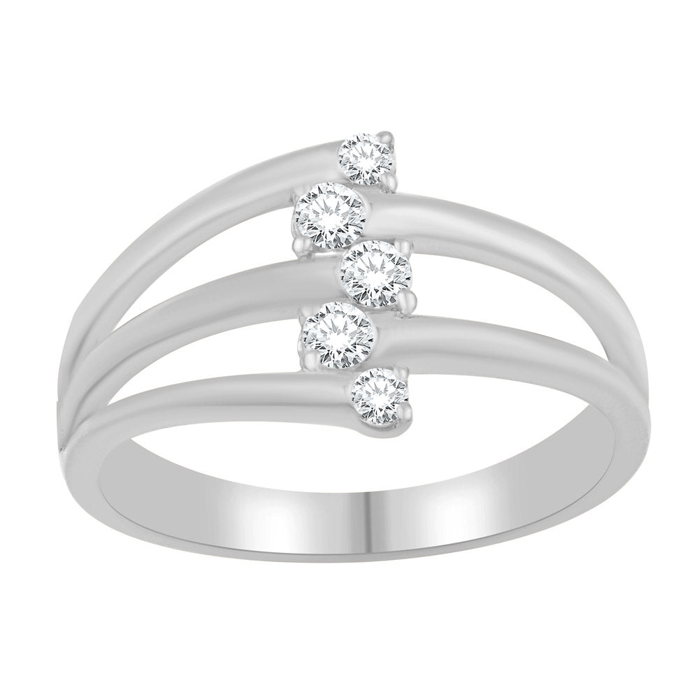 ELIE AZZI 0.25 ctw. WHITE GOLD DIAMOND RING D4985WG