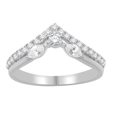 ELIE AZZI 0.51 ctw. WHITE GOLD DIAMOND RING D4986WG