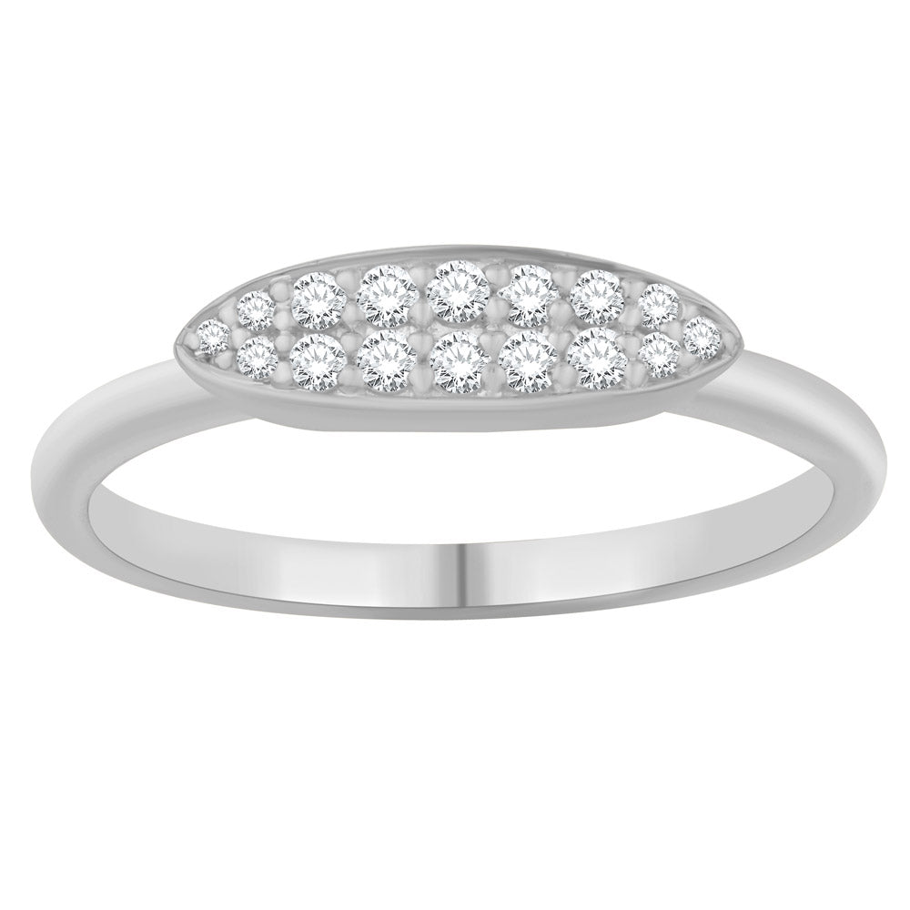 ELIE AZZI 0.18 ctw. WHITE GOLD DIAMOND RING D4987WG