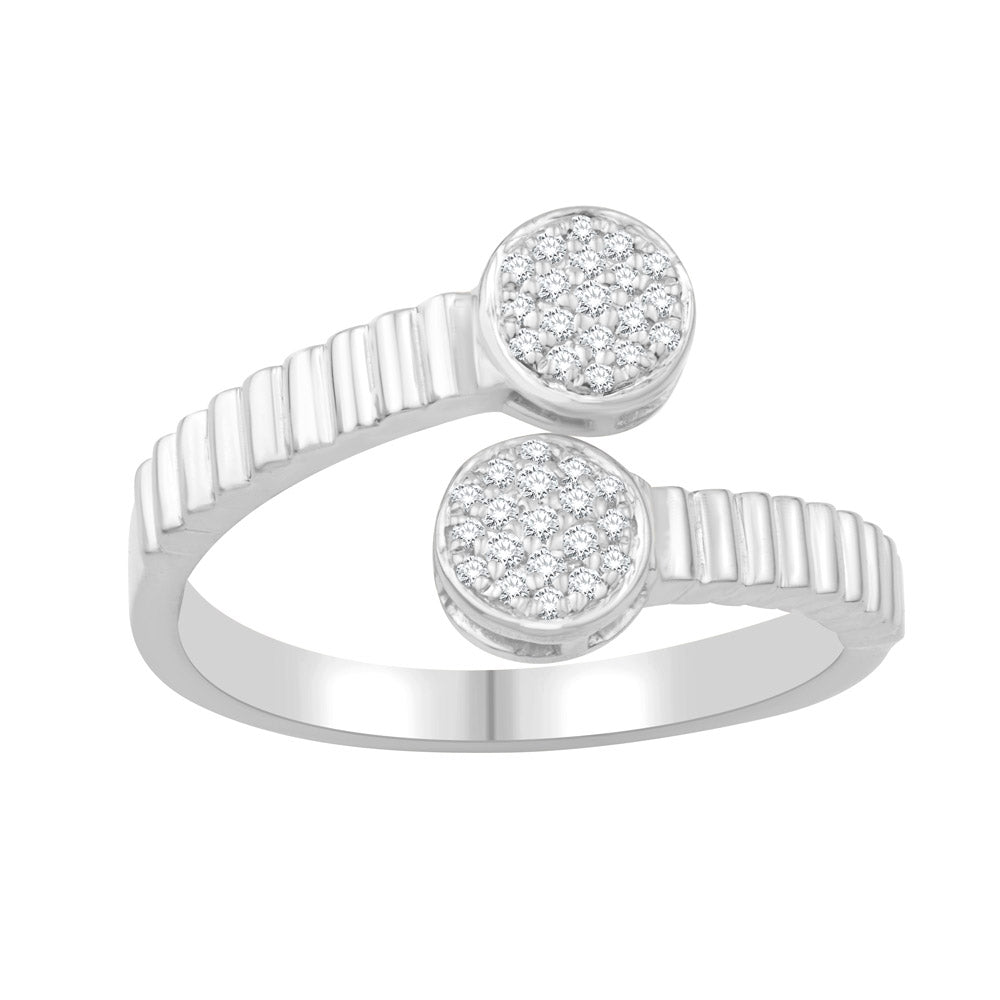 ELIE AZZI 0.16 ctw. WHITE GOLD DIAMOND RING D4988WG