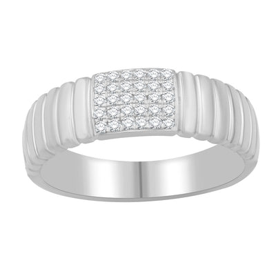 ELIE AZZI 0.15 ctw. WHITE GOLD DIAMOND RING D4989WG