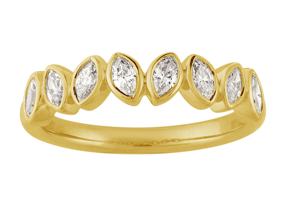 ELIE AZZI 0.45 ctw. YELLOW GOLD DIAMOND RING D4993YG