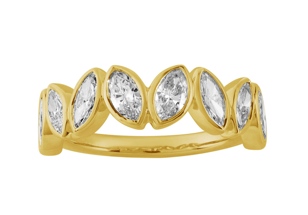 ELIE AZZI 1.10 ctw. YELLOW GOLD DIAMOND RING D4994YG