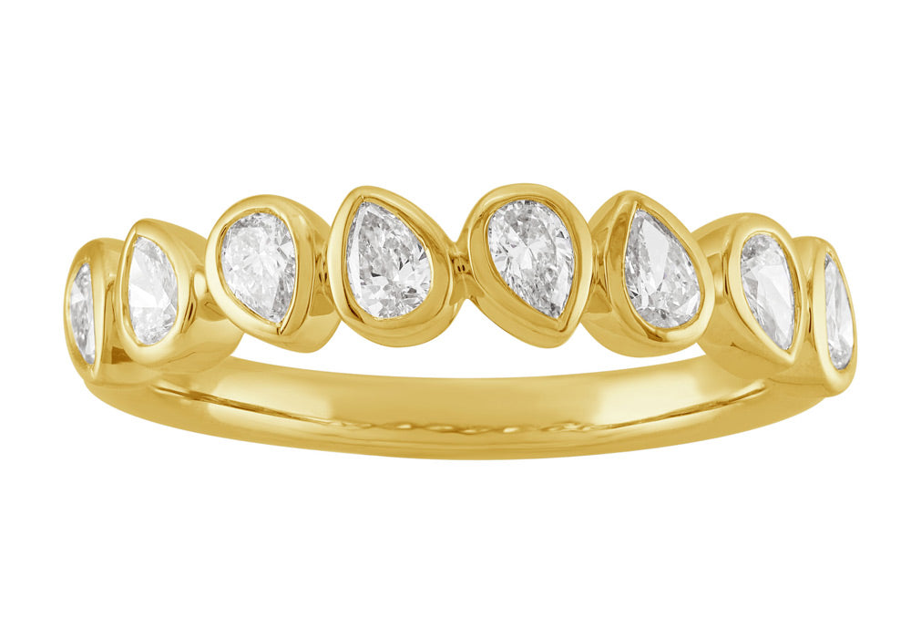 ELIE AZZI 0.48 ctw. YELLOW GOLD DIAMOND RING D4997YG