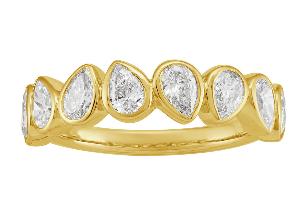 ELIE AZZI 1.08 ctw. YELLOW GOLD DIAMOND RING D4998YG