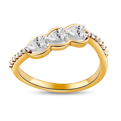 ELIE AZZI 0.35 ctw. YELLOW GOLD DIAMOND RING D4999YG