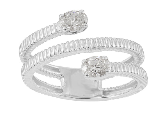 ELIE AZZI 0.40 ctw. WHITE GOLD DIAMOND RING D5008WG