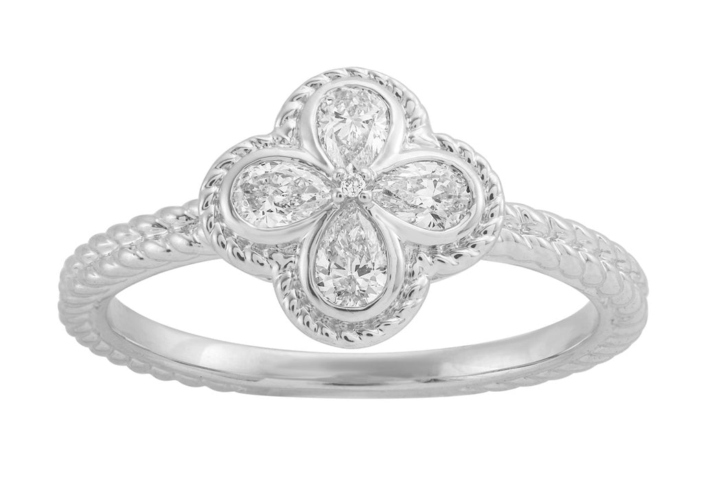 ELIE AZZI 0.34 ctw. WHITE GOLD DIAMOND RING D5015WG