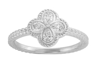 ELIE AZZI 0.34 ctw. WHITE GOLD DIAMOND RING D5015WG