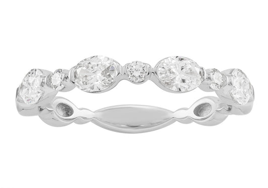 ELIE AZZI 0.70 ctw. WHITE GOLD DIAMOND BAND D5017WG