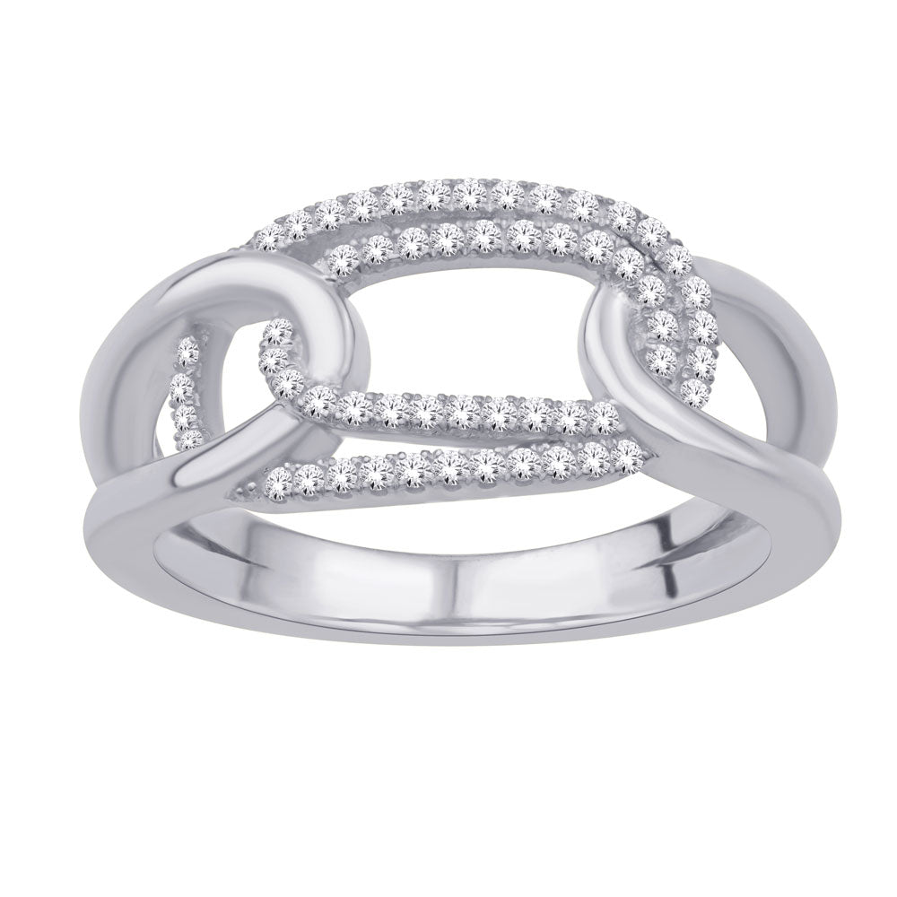 ELIE AZZI 0.21 ctw. WHITE GOLD DIAMOND RING D5816WG