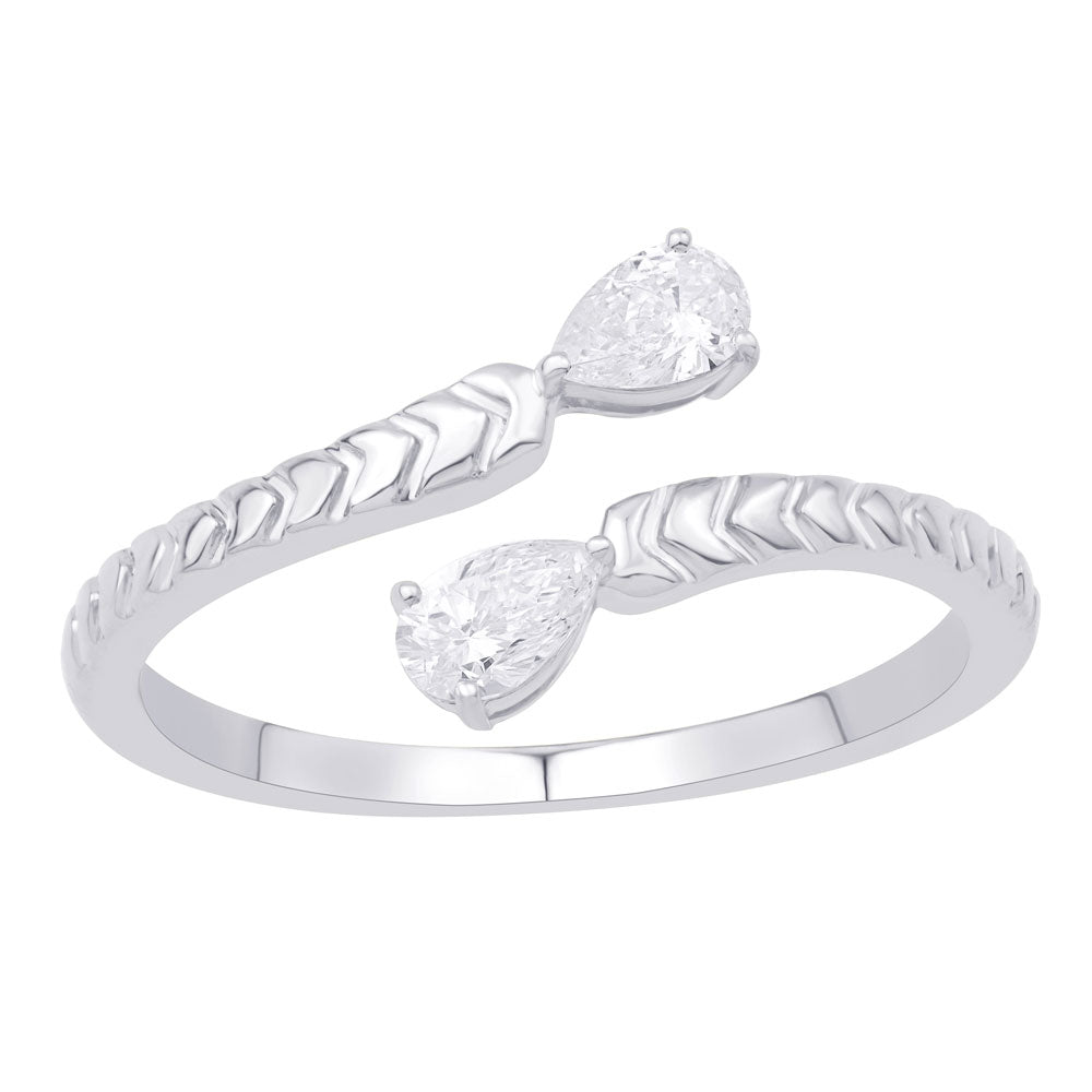 ELIE AZZI 0.32 ctw. WHITE GOLD DIAMOND RING D5820WG