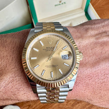 Rolex Datejust 41 Two-Tone Fluted Champagne Color Jubilee Watch 126333-0010