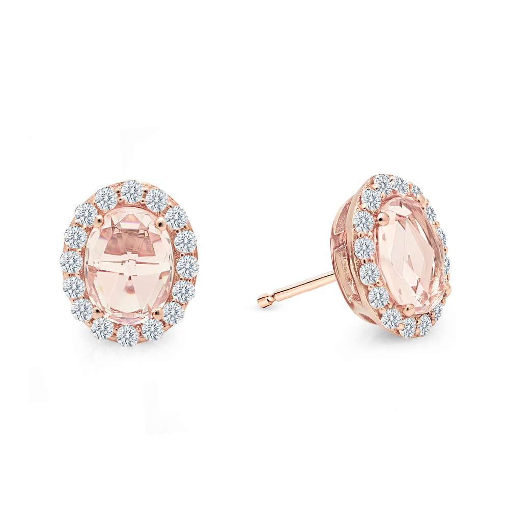 Lafonn Classic Round Morganite Earring E0293MGR00