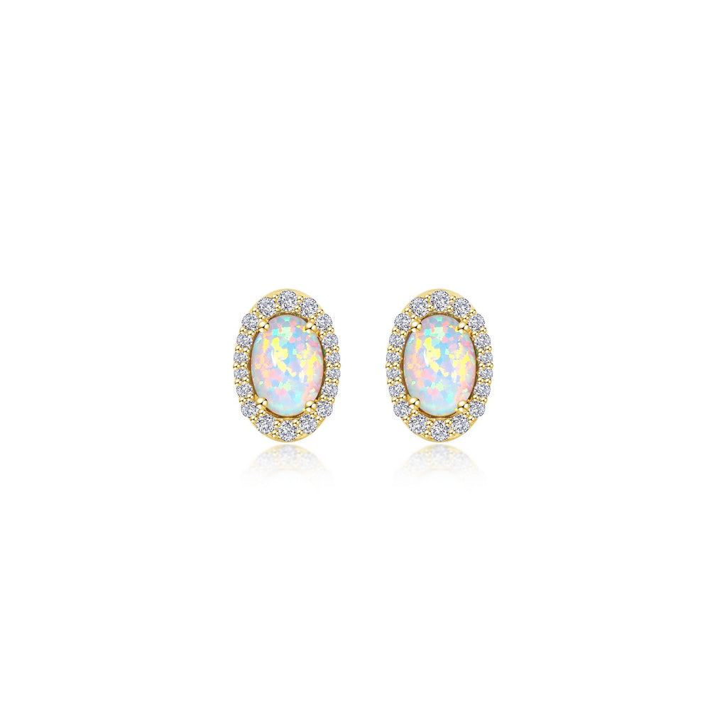 Lafonn Classic Oval Opal Opal Earring E0323OPG00