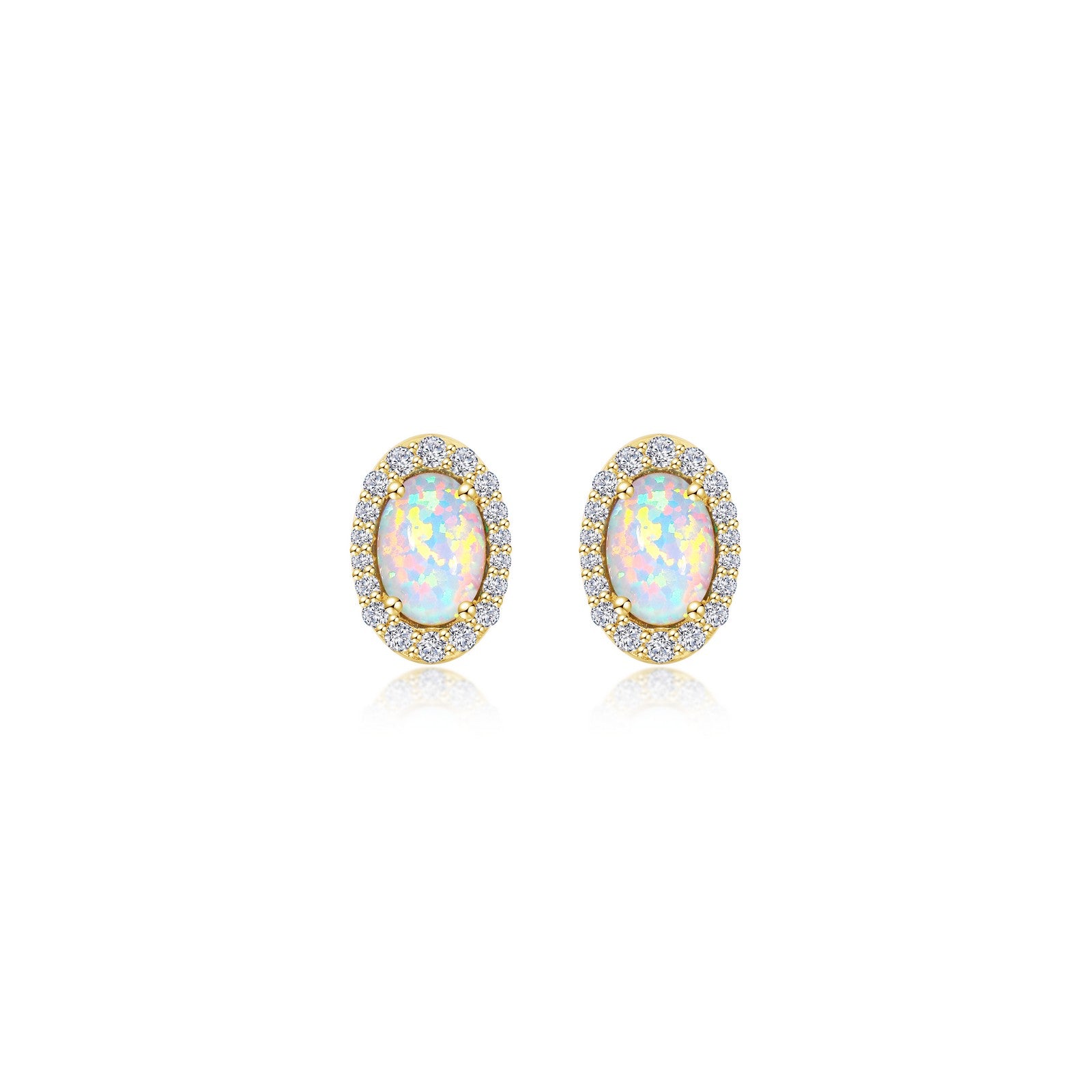 Lafonn Classic Oval Opal Opal Earring E0323OPG00