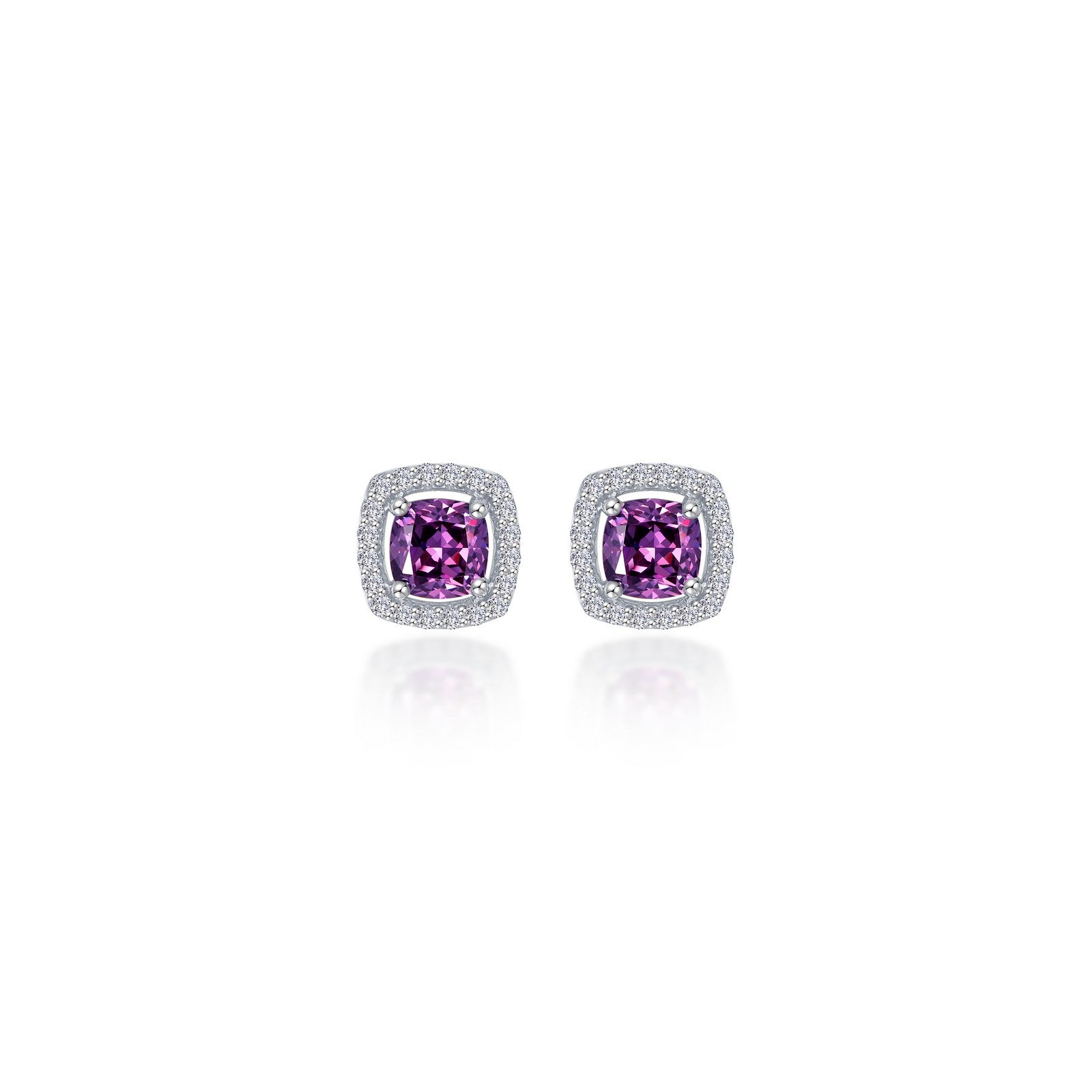 Lafonn Classic Cushion Amethyst Amethyst Earring E0329AMP00