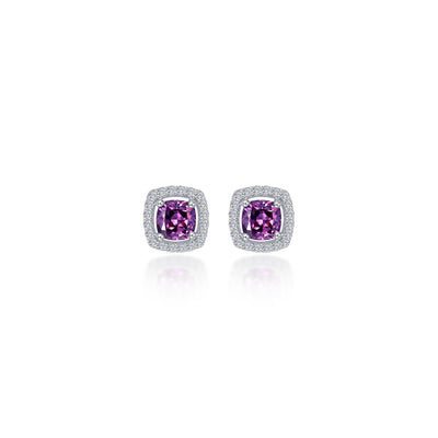 Lafonn Classic Cushion Amethyst Amethyst Earring E0329AMP00