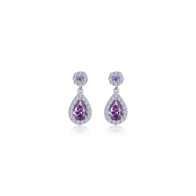 Lafonn Classic Pear Amethyst Amethyst Earring E0590AMP00