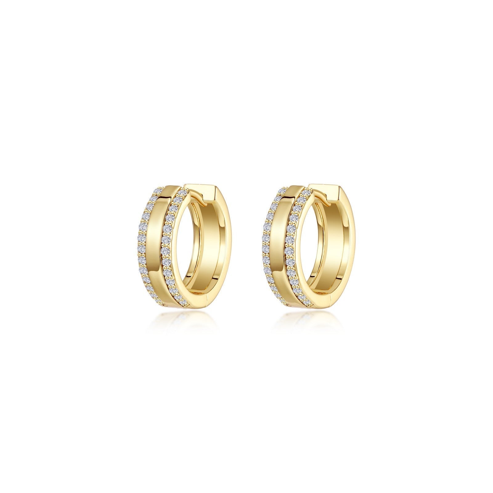 High-Polished Circle Hoops E0595CLG00