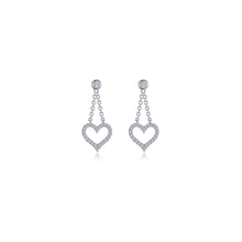 Cut-out Heart Dangle Earrings E0616CLP00