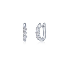 1.0 CTW 3-Stone Huggie Hoop Earrings E0617CLP00