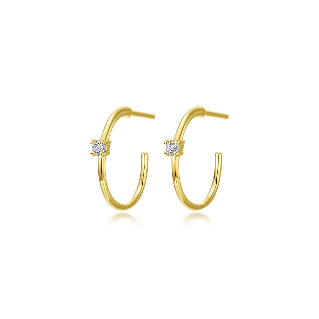 25mm High Polished Hoop Earrings E0629CLG00