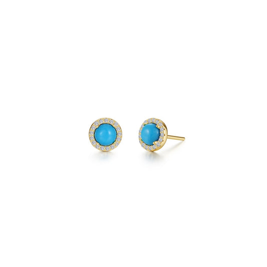 Redondo Gold Halo Earrings E0651TQG00