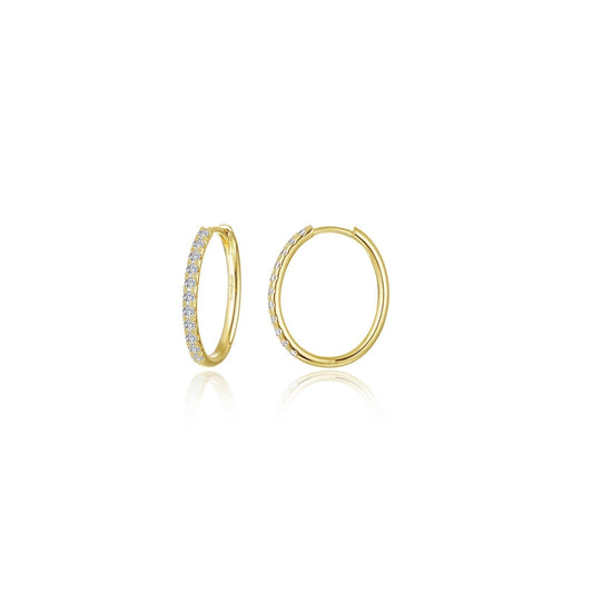 Small Alina Oval Hoop Earrings