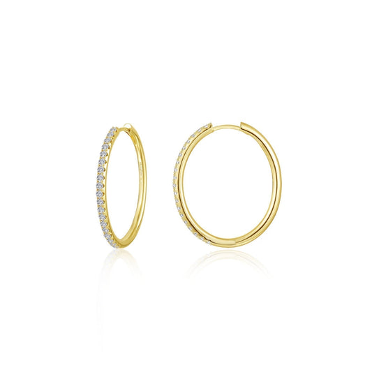 Large Alina Oval Hoop Earrings