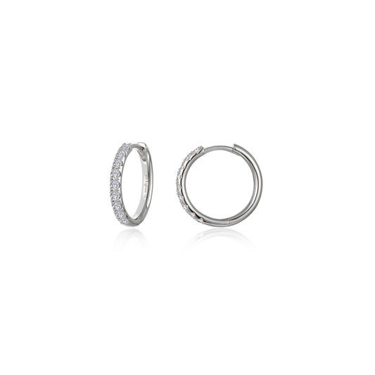 Small Alina Round Hoop Earrings