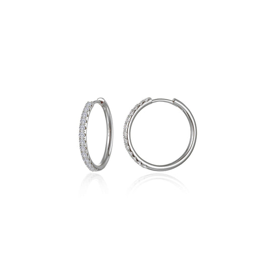 Medium Alina Round Hoop Earrings