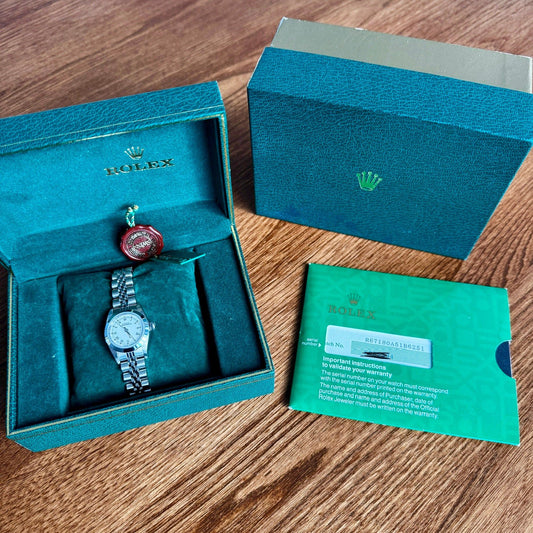 Ladies Rolex Oyster Perpetual 26 White Dial Ladies 67180