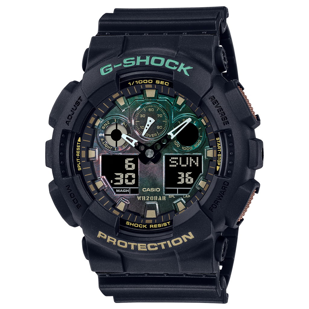 CASIO G-SHOCK ANALOG-DIGITAL GA-100 SERIES GA100RC-1A