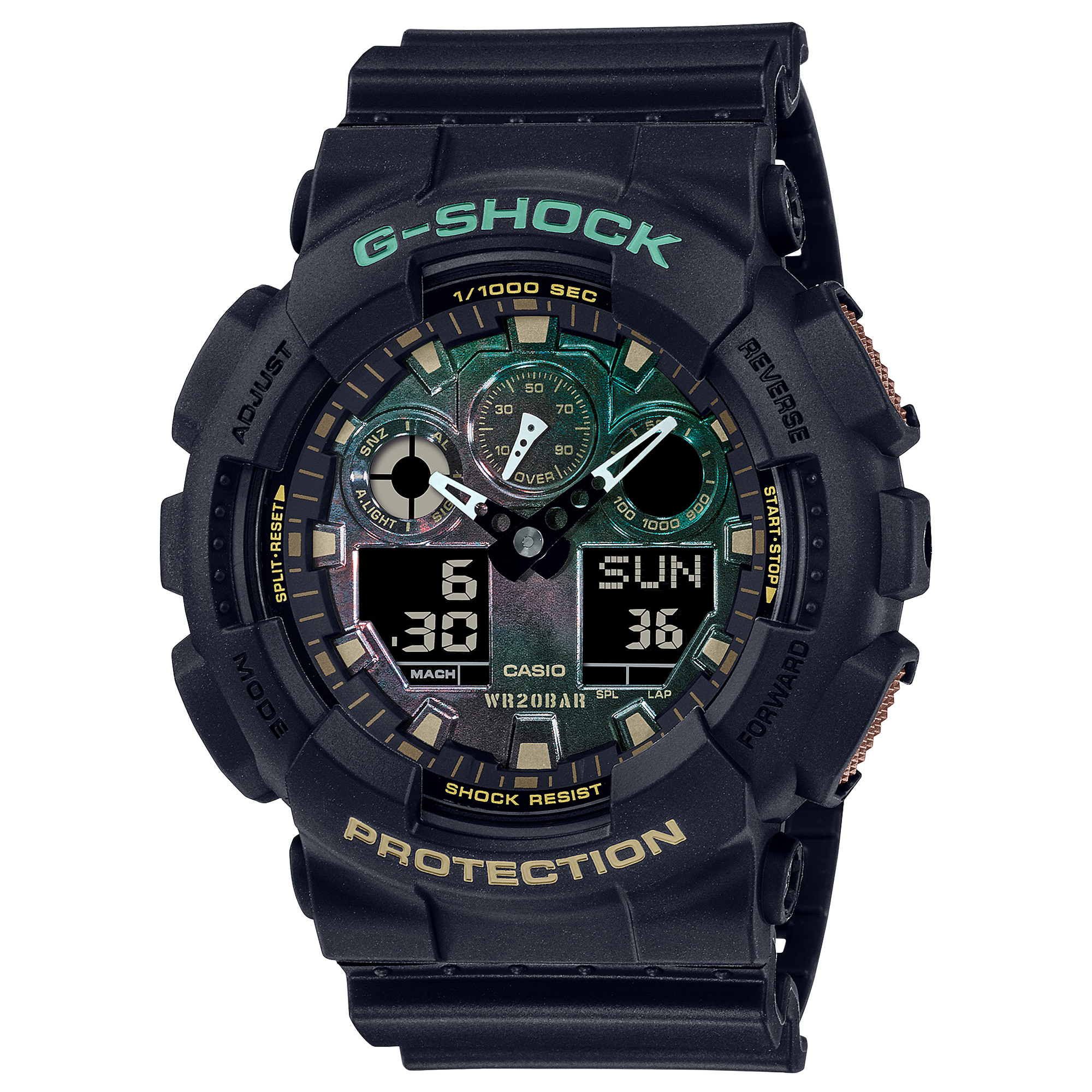 CASIO G-SHOCK ANALOG-DIGITAL GA-100 SERIES GA100RC-1A