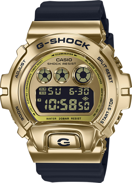 G-Shock GM6900G-9 Stainless Metal Gold Bezel 25th Anniversary