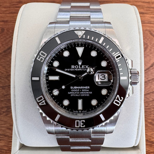 Rolex Submariner Date 41mm Black Ceramic — Ref. 126610LN | 2021 | Box, Card & Tag Complete