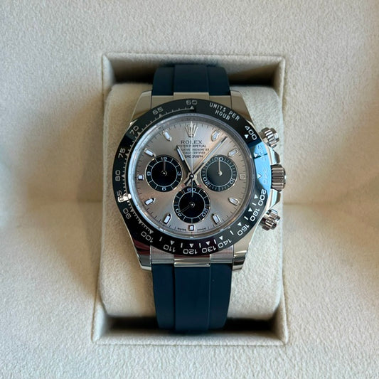 Rolex Cosmograph Daytona "Ghost" | 18K White Gold | Oysterflex | Ref. 116519LN | 2018 | Complete Set