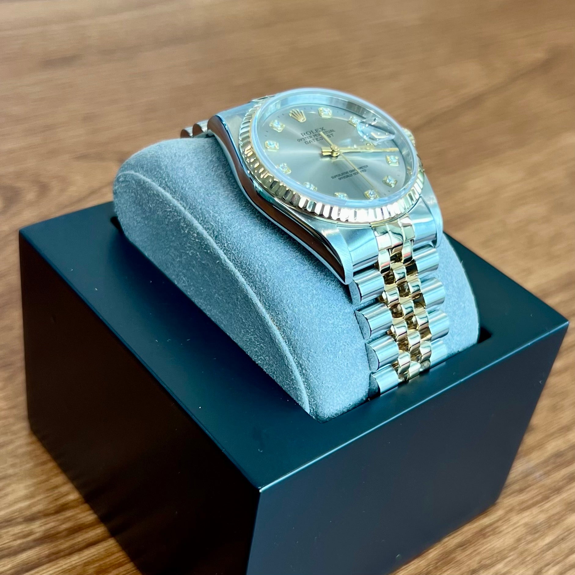 Rolex Datejust 36 Grey Diamond Dial 16233 Two-Tone | AZZI Jewelers