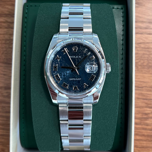 Rolex Datejust 36 Blue Anniversary Dial | Oystersteel | Ref. 116200