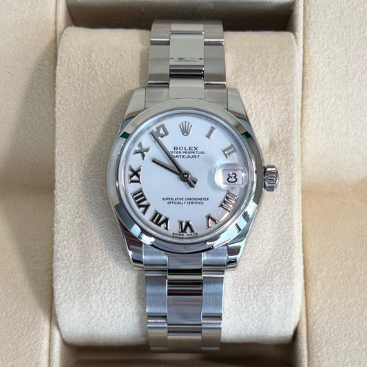 Rolex Datejust 31 White Roman Dial | Oystersteel | Ref. 178240 | Complete Set