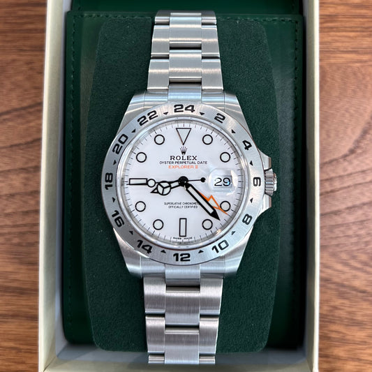 Rolex Explorer II "Polar" 42 White Dial | Oystersteel | Ref. 216570 | 2019 | Complete Set