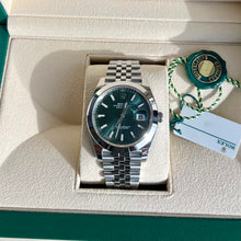 Rolex Datejust 41mm Mint Green Dial Smooth Bezel 126300