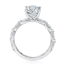 A.Jaffe Engagement Rings Four Prong Oval Center Diamond Engagement Ring MECOV2851/230B