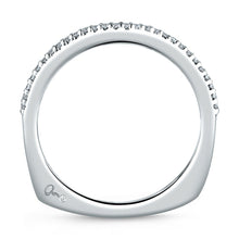 A.Jaffe Wedding Bands Micro Shared Prongs Signature Contour Band MRS178/14