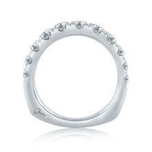 A.Jaffe Wedding Bands Large Melee Graduating Diamond Half Circle Wedding Band MRS870/117