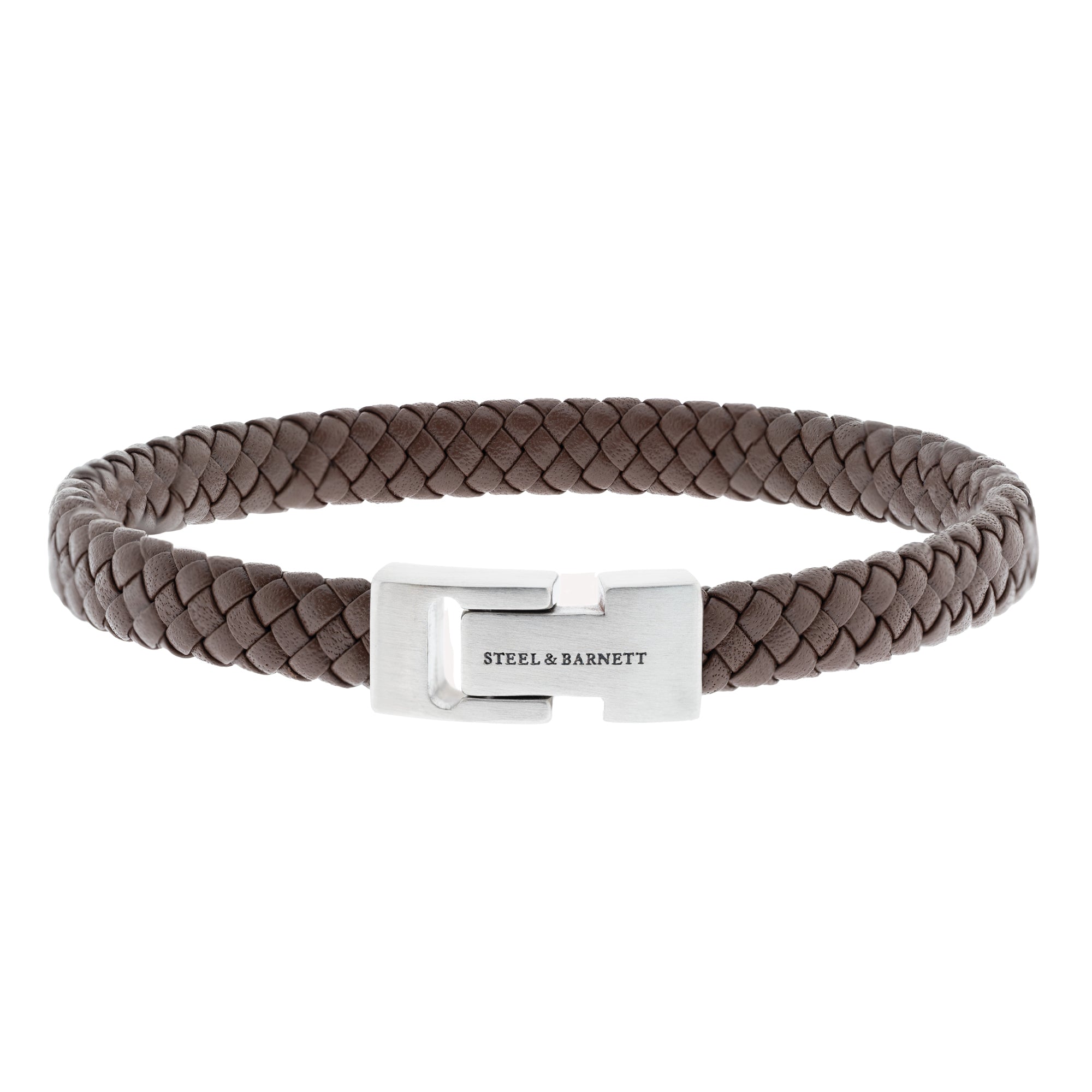 STEEL & BARNETT Leather Bracelet Archie Brown LBA-002-45E60U-S